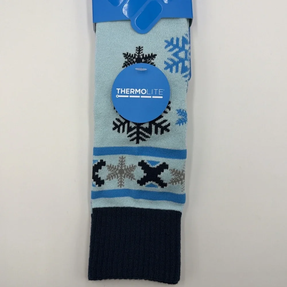 Columbia Ski Over-The Calf Thermolite Medium Weight Socks Blue Women's (8-11.5)